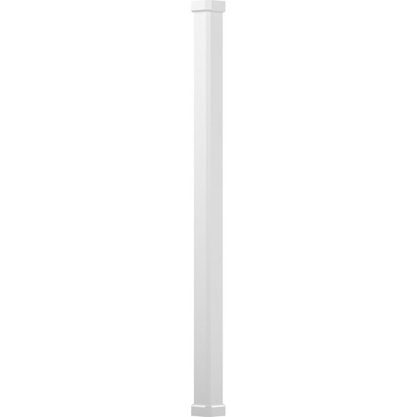 Ekena Millwork 6" x 8' Endura-Aluminum Craftsman Style Column, Square Shaft (Load-Bearing 20,000 lbs) Non-Tapered EA0608ENPSECRCR - main